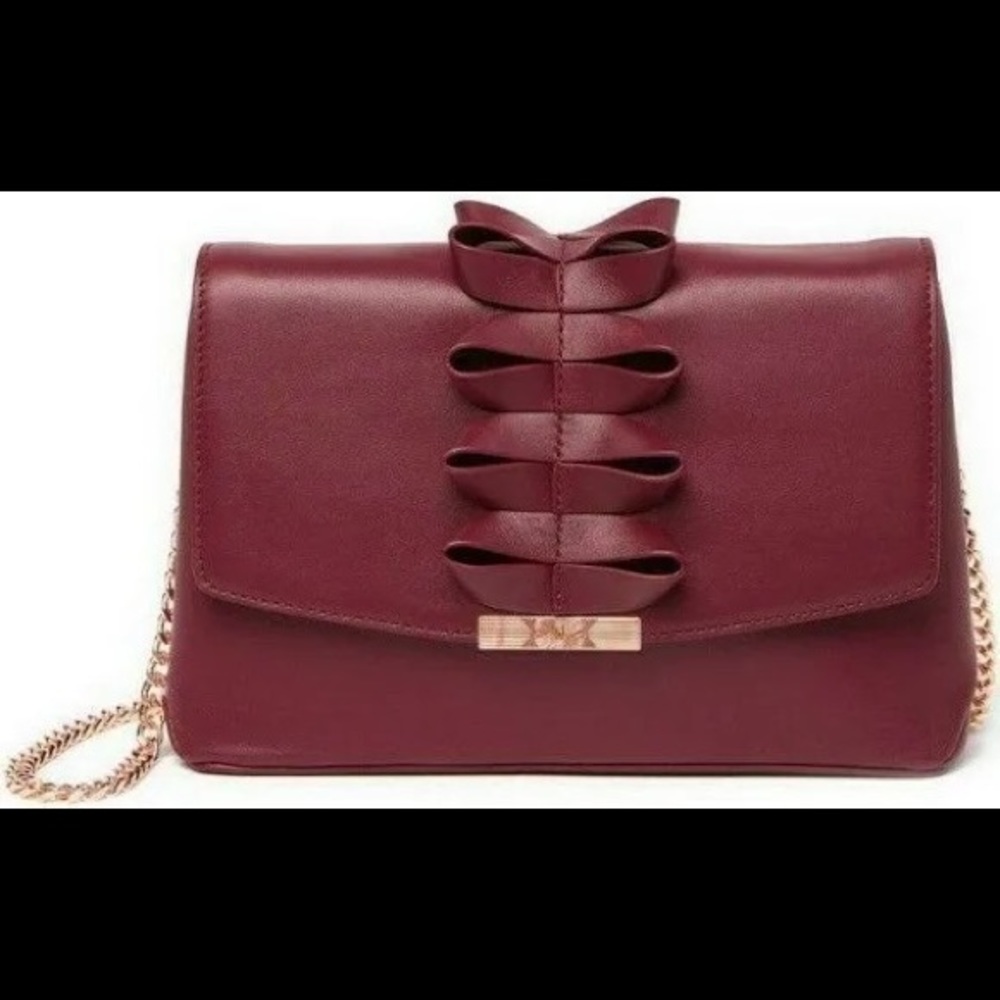 NWT Ted Baker- HANNNAH- Origami Looped Bow Leather Shoulder Bag
